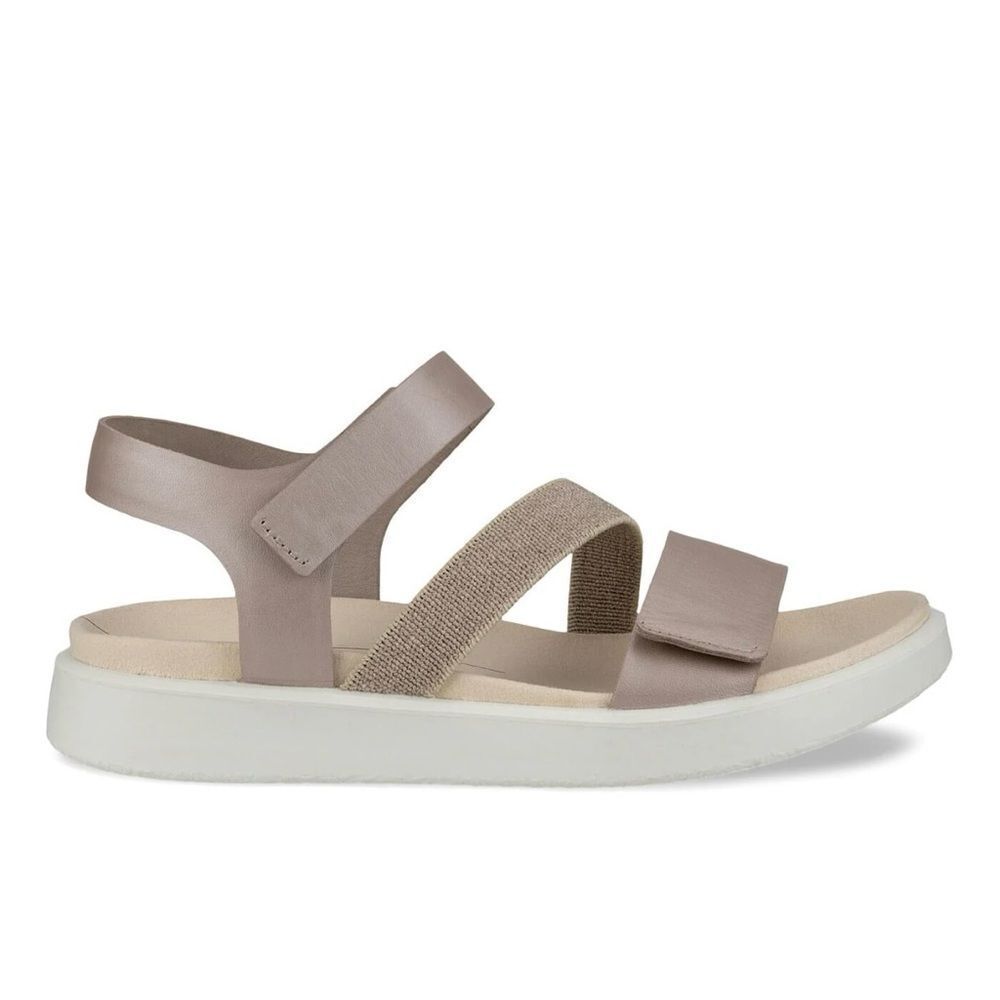 ECCO FLOWT 2 BAND SANDAL GREY ROSE METALLIC - Picture 4 of 11